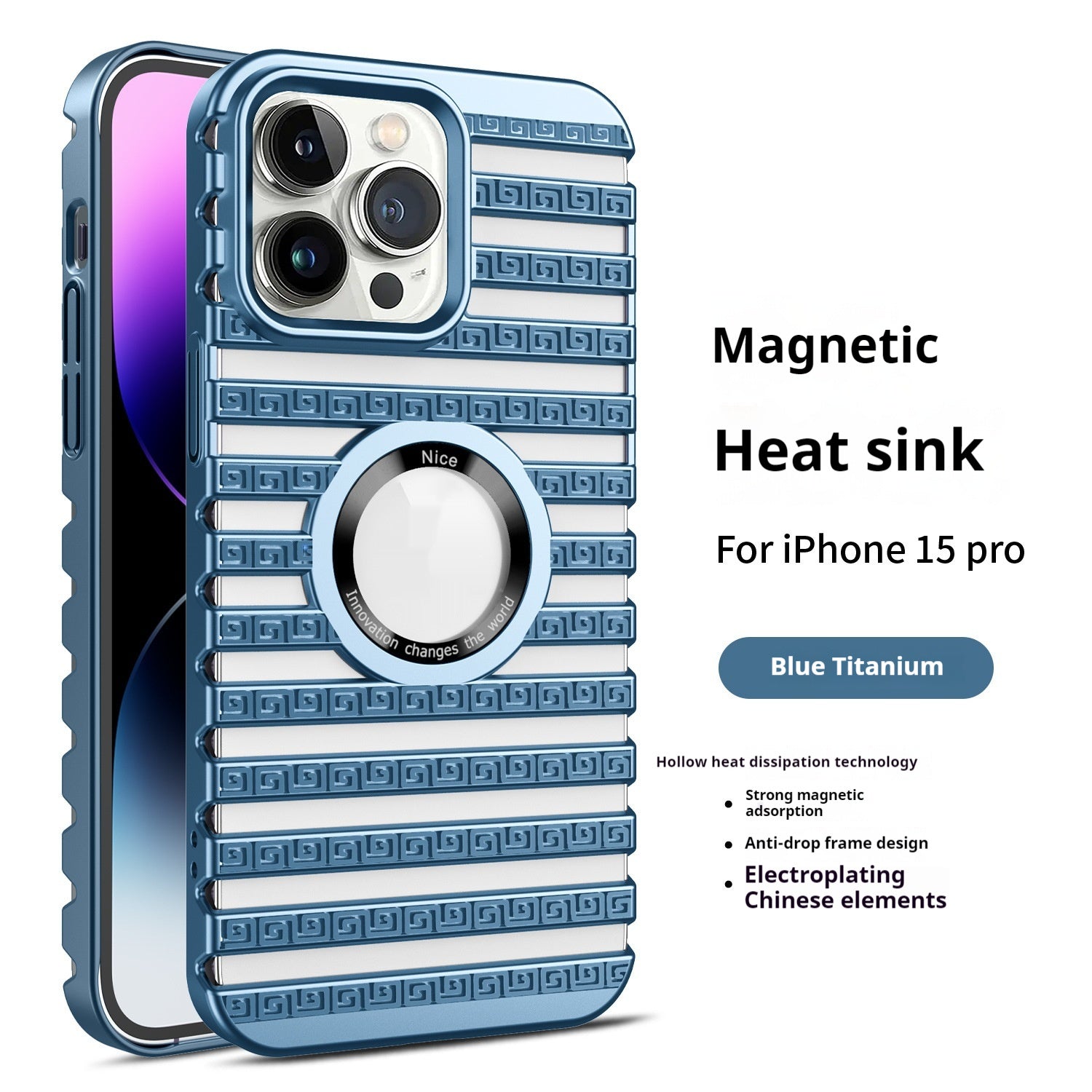 Magnetic Phone Case for iPhone – Heat Dissipation, Shockproof & Stylish Electroplating Design