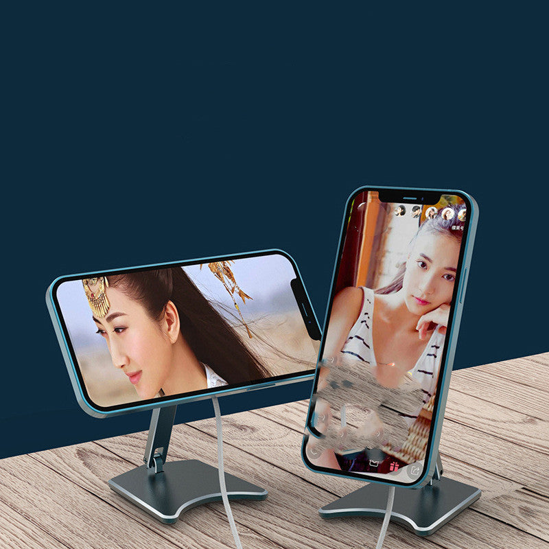 Magnetic Wireless Charging Stand for iPhone 12 Series – Foldable, Fast Charging, Space Gray & Silver