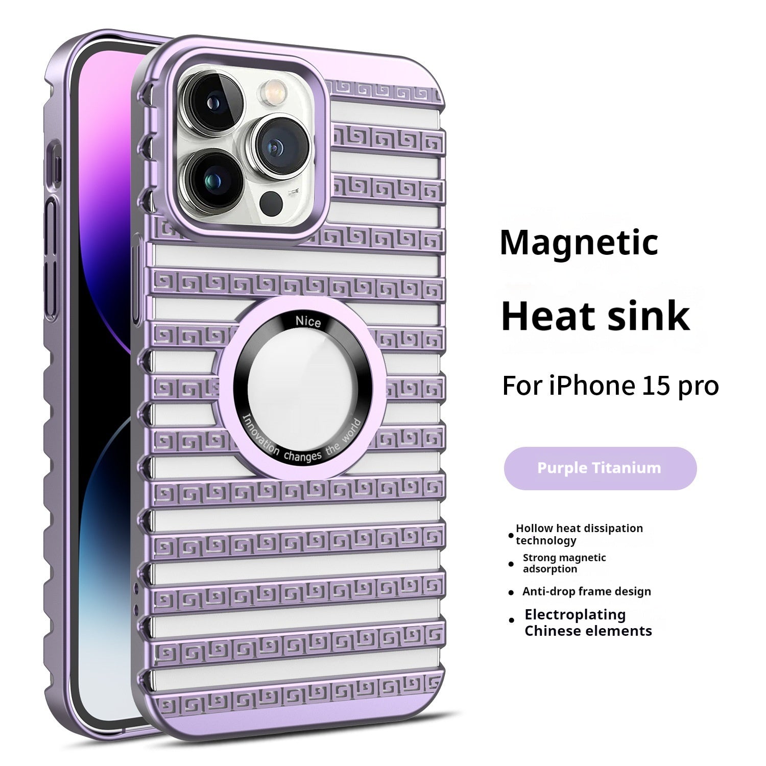 Magnetic Phone Case for iPhone – Heat Dissipation, Shockproof & Stylish Electroplating Design