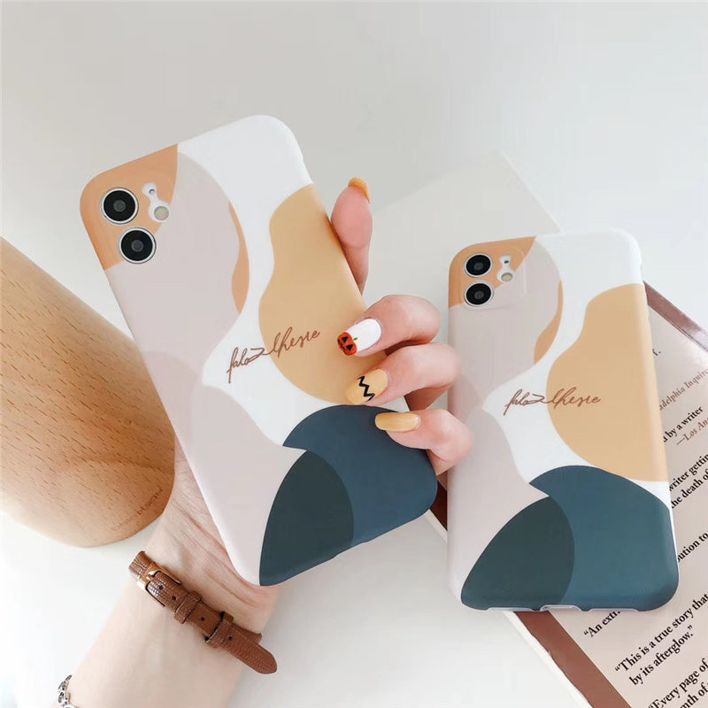 Stylish Contrasting Soft Silicone Phone Case for iPhone – Slim, Protective & Trendy