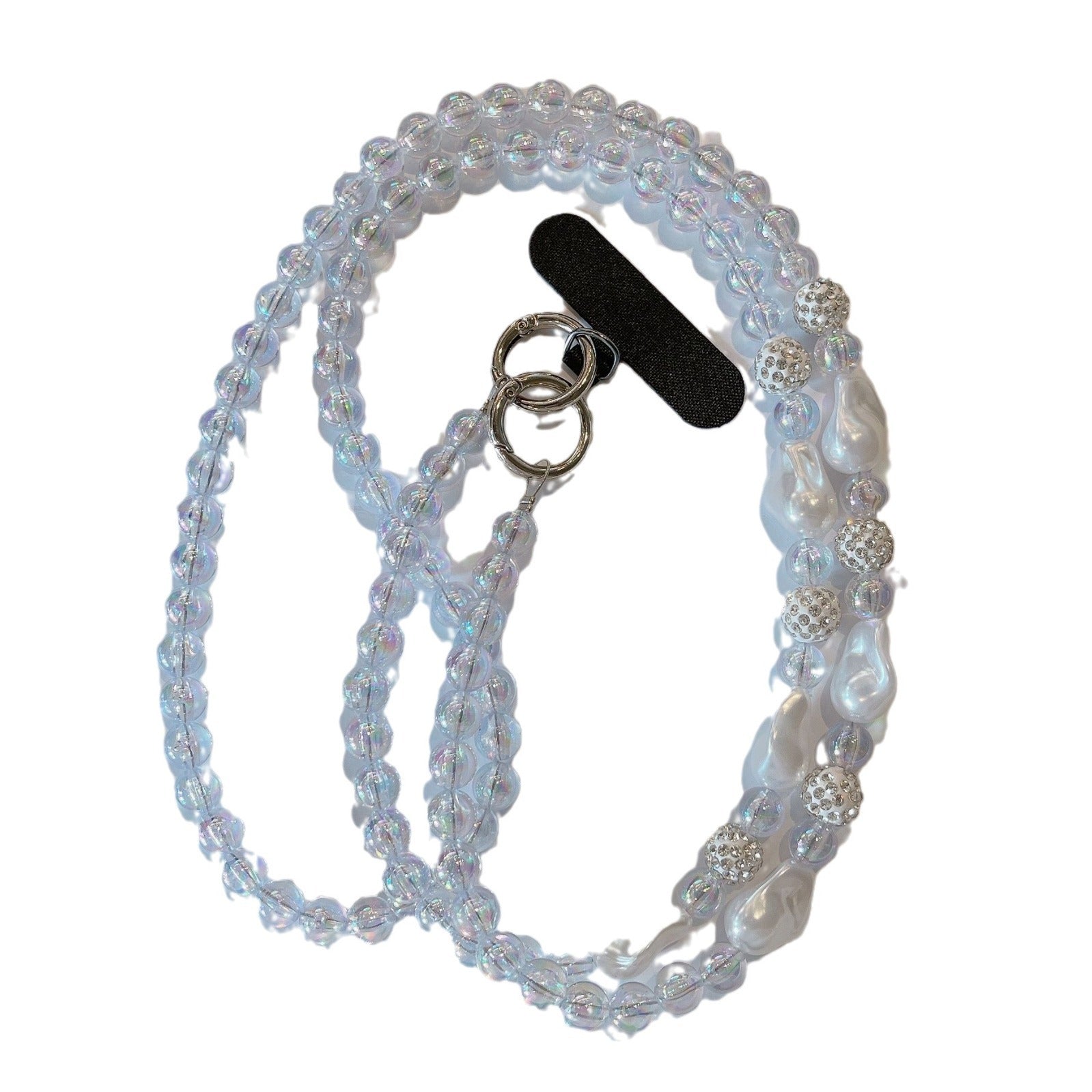 Elegant Pearl DIY Phone Case Crossbody Chain – Stylish Women’s Handmade Resin Lanyard