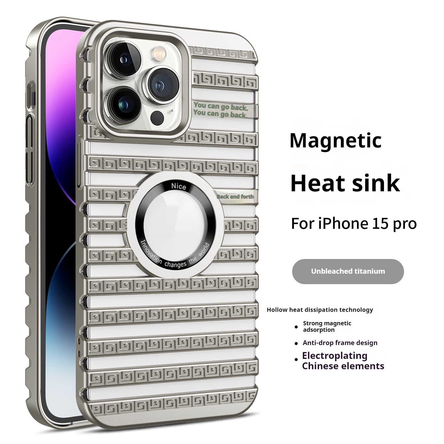 Magnetic Phone Case for iPhone – Heat Dissipation, Shockproof & Stylish Electroplating Design