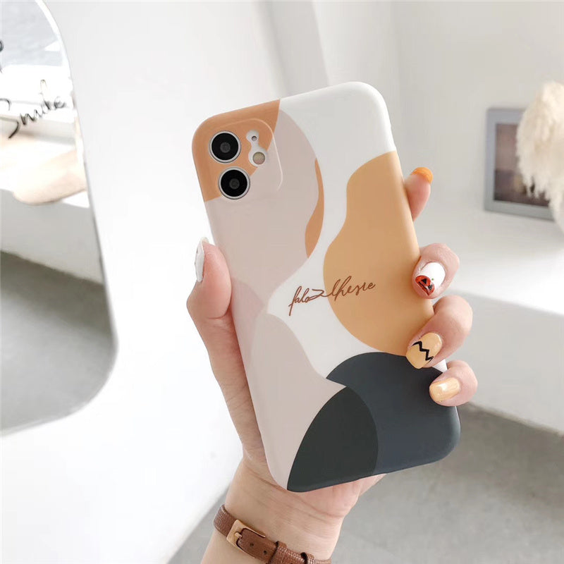 Stylish Contrasting Soft Silicone Phone Case for iPhone – Slim, Protective & Trendy
