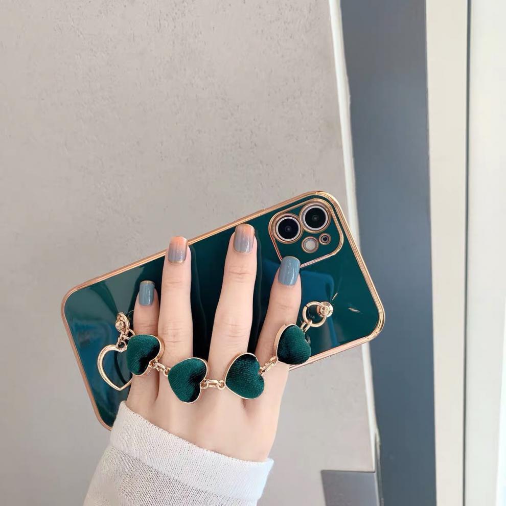 Stylish Love Bracelet Phone Case for iPhone – Wristband Electroplating Design – Multiple Colors & Models