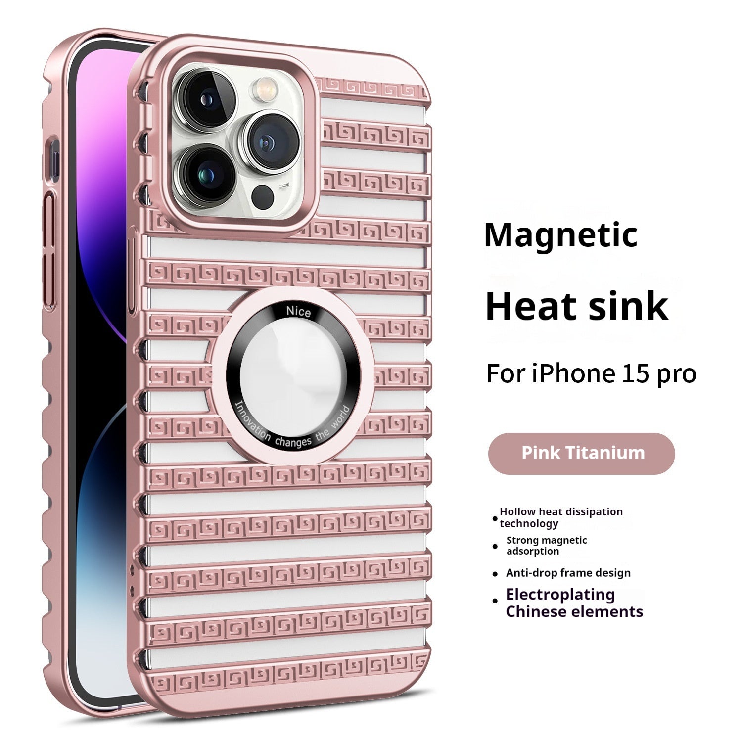 Magnetic Phone Case for iPhone – Heat Dissipation, Shockproof & Stylish Electroplating Design