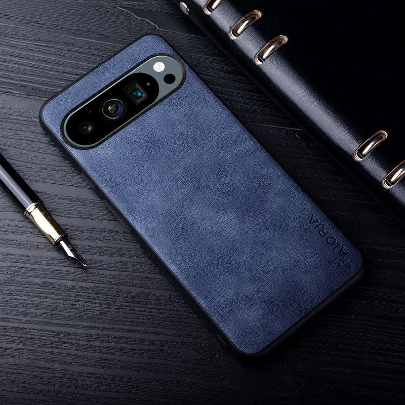 For Google Pixel 9 Pro / 8A Sheepskin Magnetic Case – Slim Shockproof PC Cover (Black, Blue, Pink, Red, Gray)